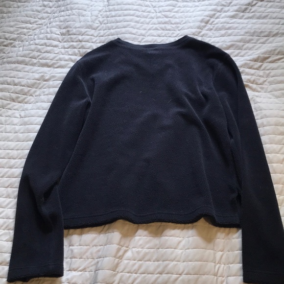 Black Calvin Klein Jeans Fleece Top - Picture 3 of 6